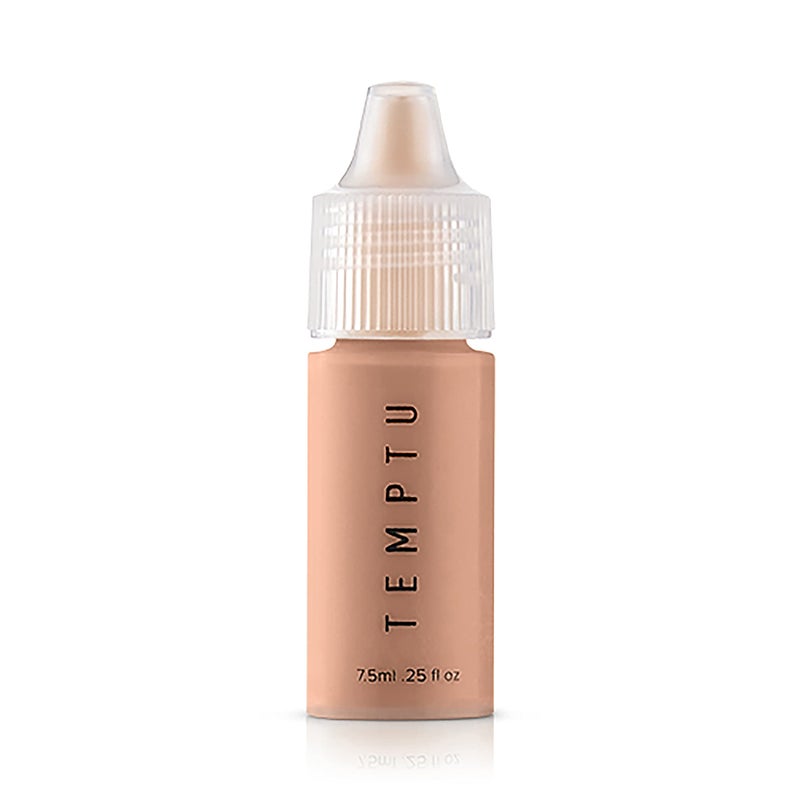 TEMPTU S/B Silicone-Based Airbrush Foundation: Professional Long-Wear Liquid Makeup, Sheer To Full Coverage For A Hydrated, Healthy-Looking Glow & Luminous, Dewy Finish On All Skin Types, 006 Toffee, 0.25 Fl Oz - Image 1